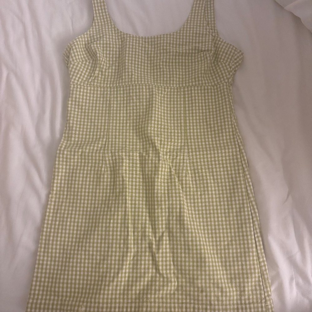 Levi's Gingham Roy Structured Jumper Checkered Mini Dress